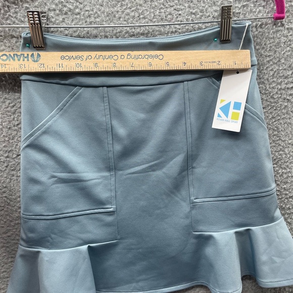 Tennis pickleball XS Kevan Hall Sports mini skort new blue stretch - Picture 3 of 8